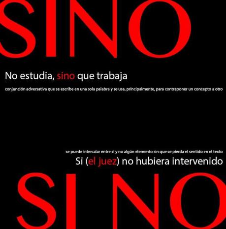 sinoy-si-no sino y si no ¿Cuándo utilizar una forma u otra?