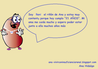 Otro año más con mi trasplante renal... ya son 21 !!!
