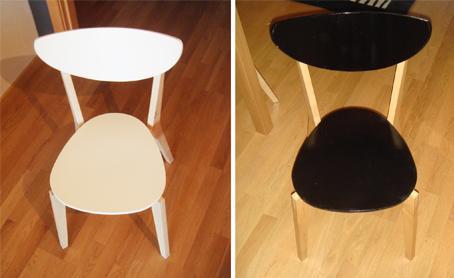 Ikea-Hack: Antes y Después de la silla Nordmyra