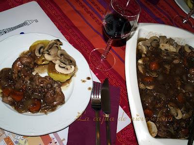 Coq au Vin o Pollo con Estola