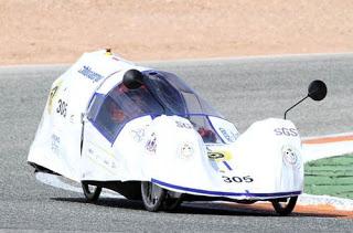 El coche eléctrico Eimia-Car de la Escuela de Almadén logra un diploma en la Solar Race de Cartagena