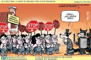 Un estado decente no puede permitirse 525 desahucios diarios con 5 millones de pisos vacíos.