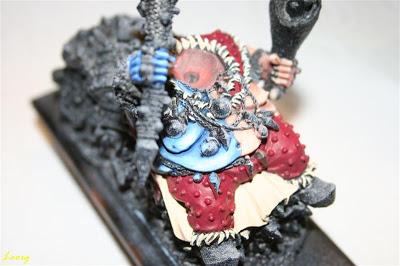 Pintura final de los pantalones con Scab Red de Grasientus Dientetoro