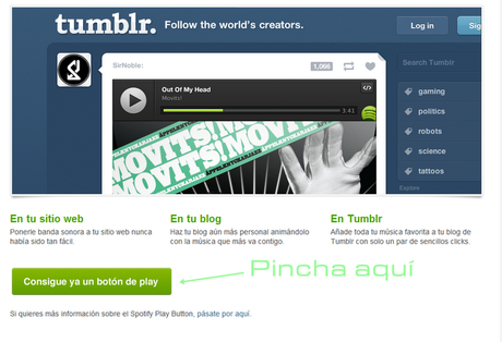 Tutorial para el blog: Insertar canciones de Spotify en las entradas Tutorial para el blog: Insertar canciones de Spotify en las entradas