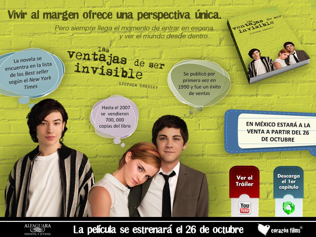 Las Ventajas de Ser Invisible ¡Ya falta muy poco!