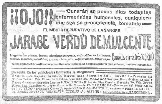 Anuncios curiosos, 1909