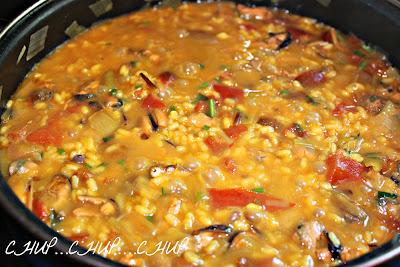 ARROZ MELOSO DE CANGREJO Y MEJILLONES