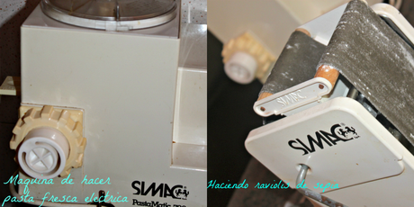 RAVIOLIS NEGROS  RELLENOS DE QUESO Y CHUTNEY DE PIMIENTO