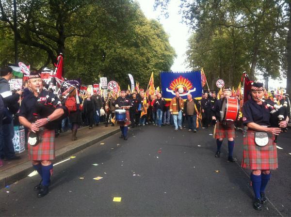 Londres sale a la calle contra los recortes