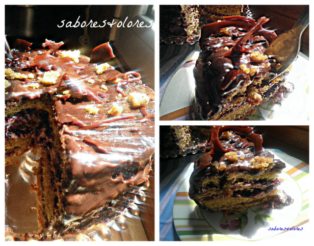 TARTA DE NUECES Y CHOCOLATE