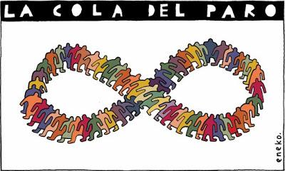 España, récord mundial de parados, El Roto y el humor gráfico.