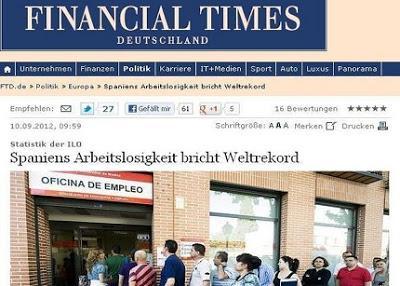 España, récord mundial de parados, El Roto y el humor gráfico.
