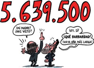 España, récord mundial de parados, El Roto y el humor gráfico.