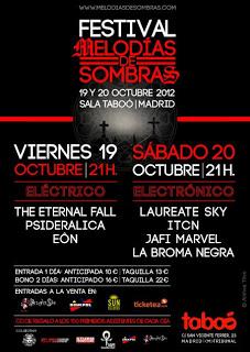 Discos, música y reflexiones cubrirá en Madrid el Festival Melodías De Sombras (20-10-2012)