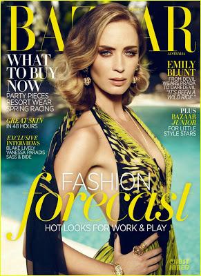 Emily Blunt para Harpers Bazaar