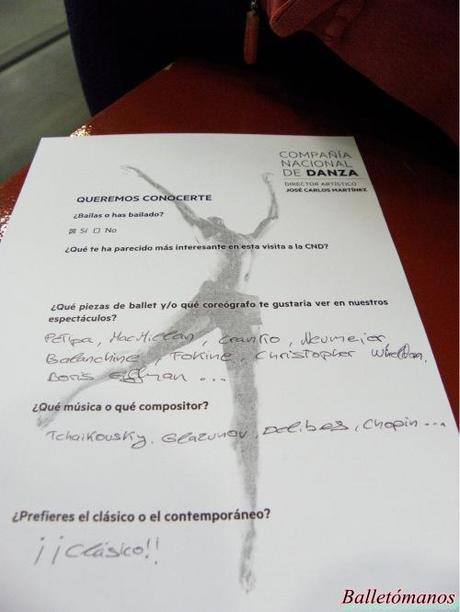 Una mañana con la Compañia Nacional de Danza. Álbum fotográfico