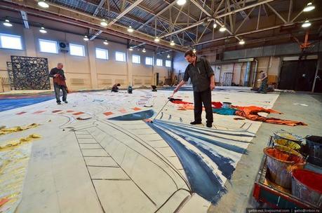 En las entrañas del Teatro Estatal de Novosibirsk