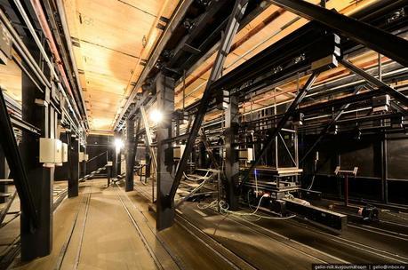 En las entrañas del Teatro Estatal de Novosibirsk