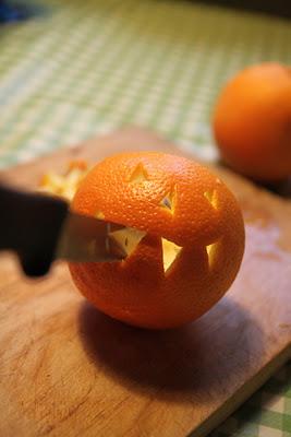 Farolillos de naranja para Halloween