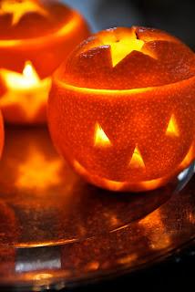 Farolillos de naranja para Halloween