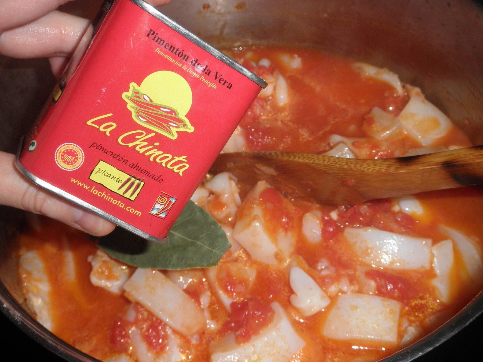 Sepia estofada con patatas