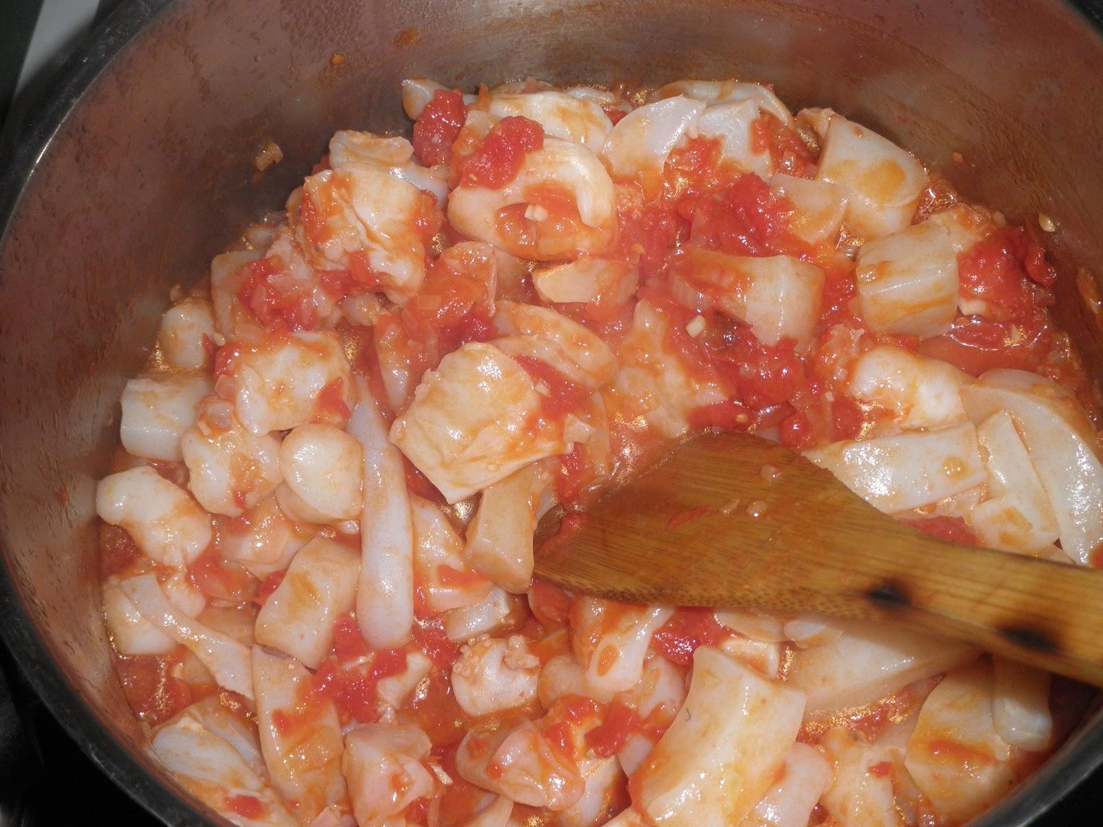 Sepia estofada con patatas