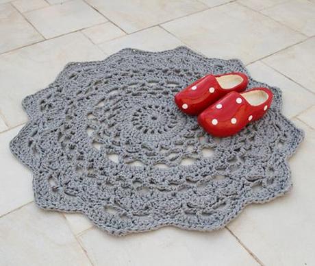 Tejer alfombra de ganchillo XL cuerda algodon torcido 6mm
