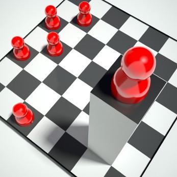 ajedrez con ficha en perspectiva GTD: Perspectiva para pensar con sentido
