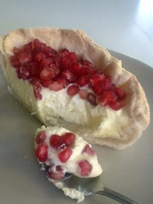 TARTA DE GRANADAS Y MASCARPONE