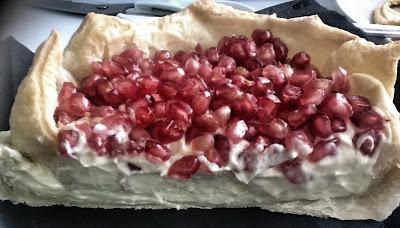 TARTA DE GRANADAS Y MASCARPONE