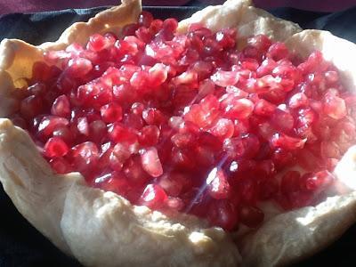 TARTA DE GRANADAS Y MASCARPONE