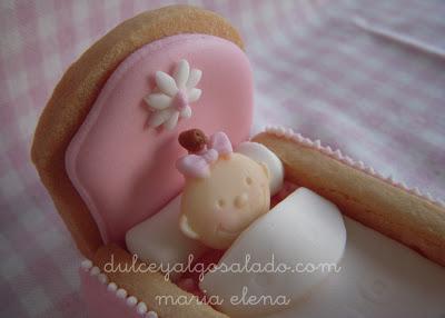 Galletas decoradas...cunita bebé