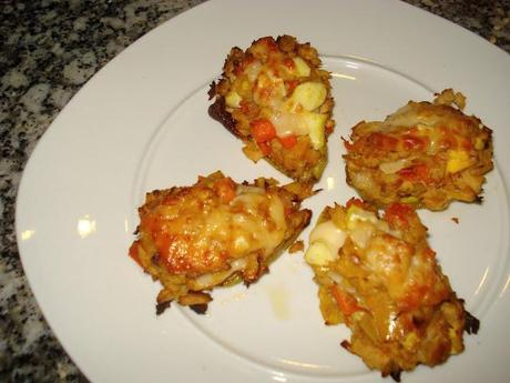 Pimientos Rellenos; Huevo, atún y verduras Pimientos Rellenos; Huevo, atún y verduras