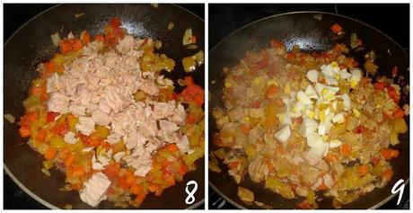 Pimientos Rellenos; Huevo, atún y verduras