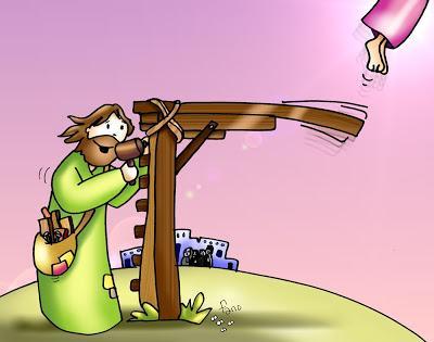 El hijo del carpintero ha construido un trampolín para tocar el cielo