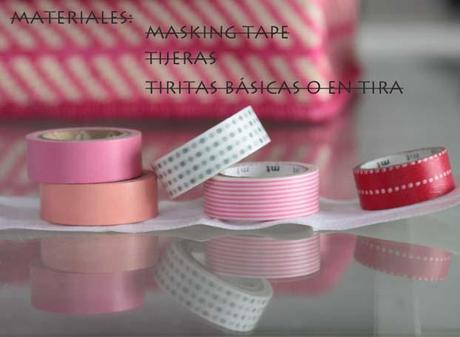 Tiritas hechas con Masking Tape