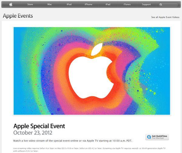 Apple transmitirá el evento de iPad Mini por Apple TV y también desde su web – Horarios