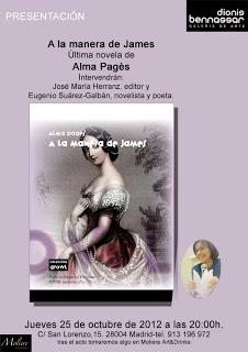 Presentación de A la manera de James, de Alma Pagés