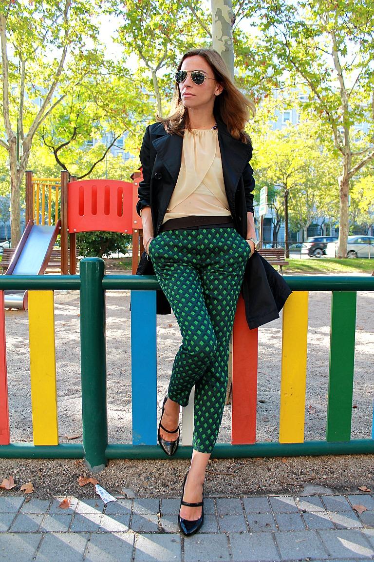 Pantalón print geometrico