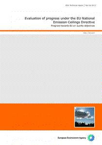 AEMA: Evaluación de progresos bajo la Directiva de la UE de Techos Nacionales de Emisión