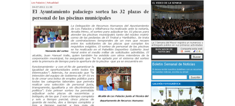 sorteo trabajo los palacios Indignantes Sorteos de empleo en toda España