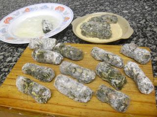 Croquetas de espinacas a la catalana con queso