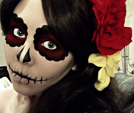maquillaje mexicano para halloween