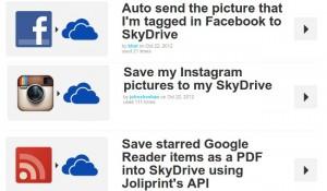 SkyDrive llega a IFTTT