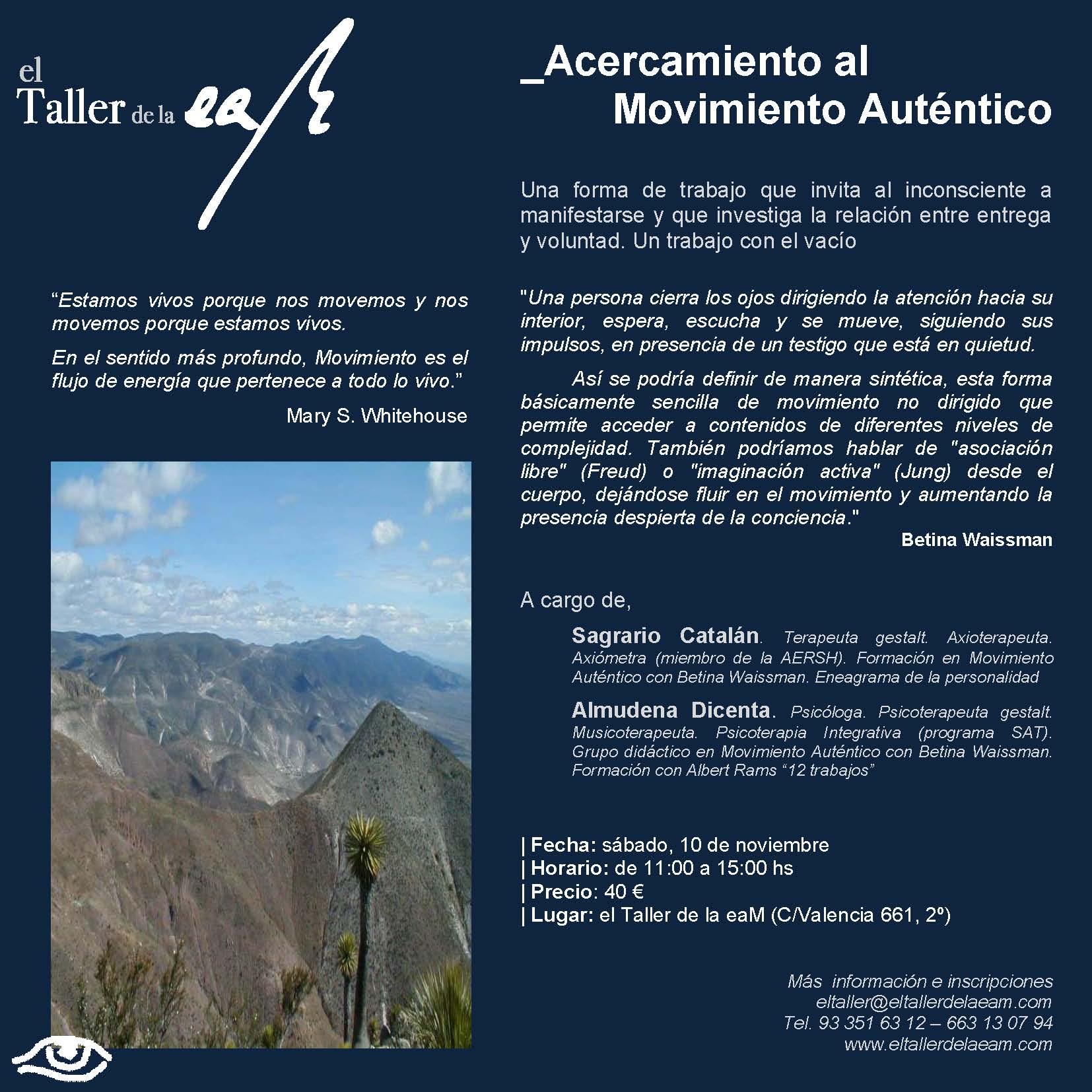 _Acercamiento al Movimiento Auténtico – Con Meka Dicenta y Sagrario Catalán