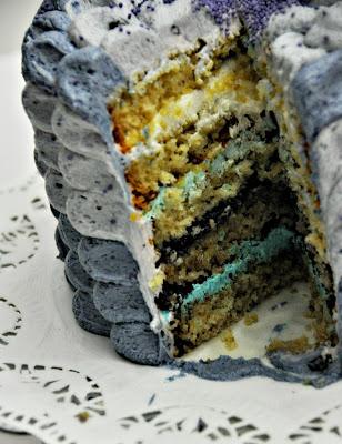 Tarta y muffins de arándanos