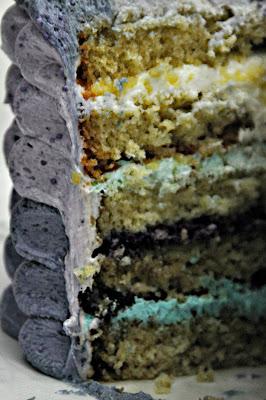 Tarta y muffins de arándanos