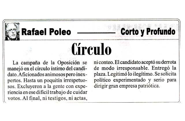 Poleo: Capriles fue excluyente, irrespetuoso, inexperto e irresponsable.