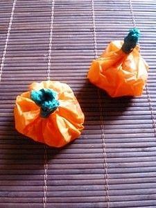 Calabacitas de papel para Halloween