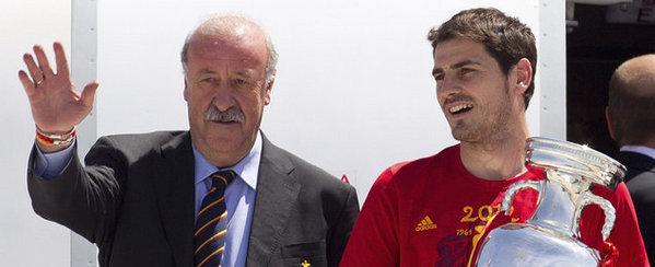 Vicente del Bosque e Iker Casillas han ganado juntos la Eurocopa este pasado verano